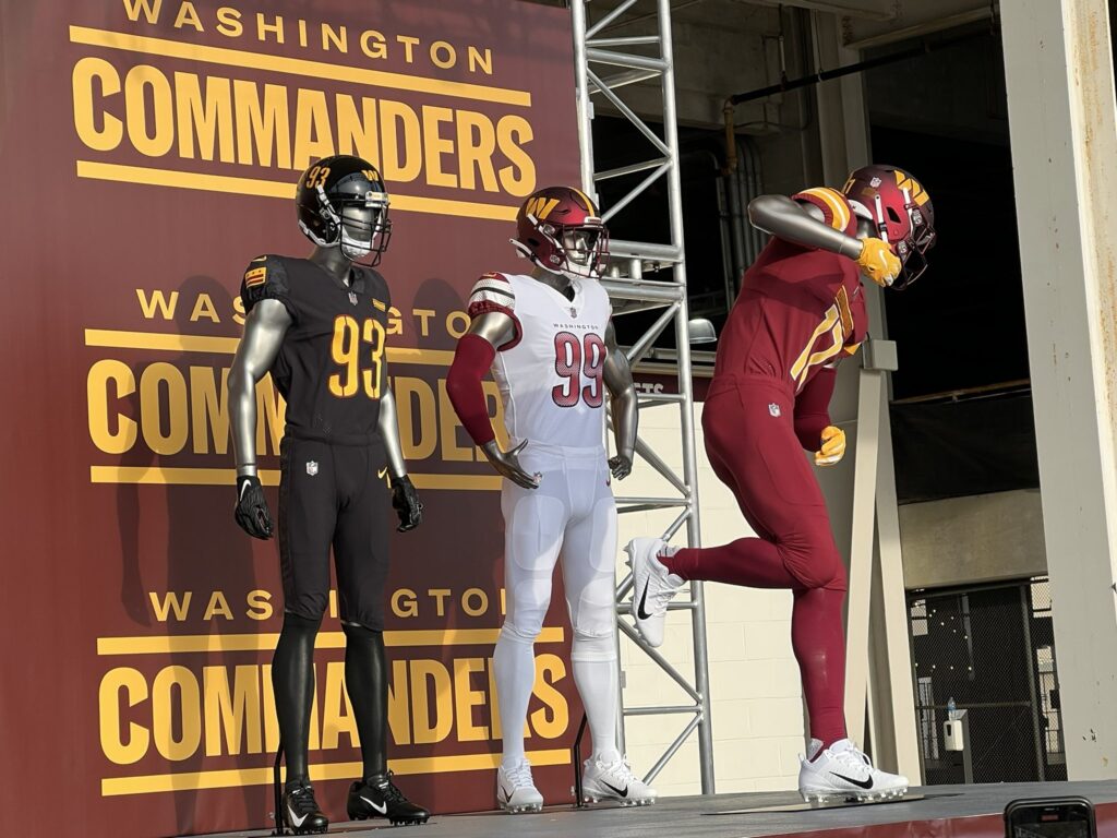 New Washington Commanders Uniforms And Helmets