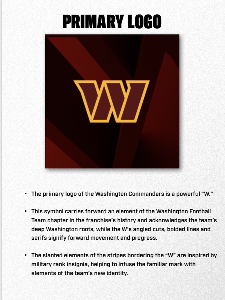 New Washington Commanders Logo