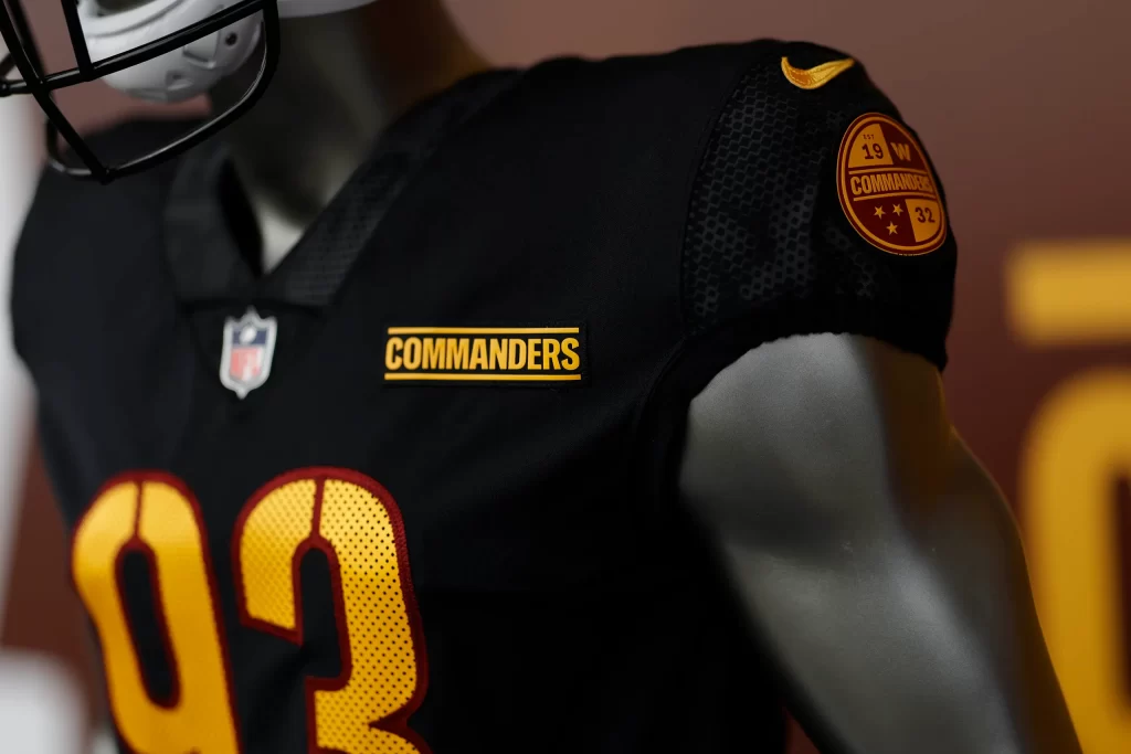 Washington Commanders New Black Alternate Uniforms