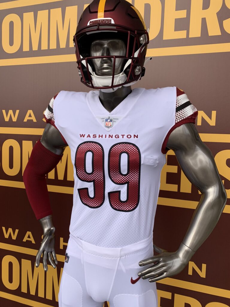 Washington Commanders New Away Uniform And Helmet